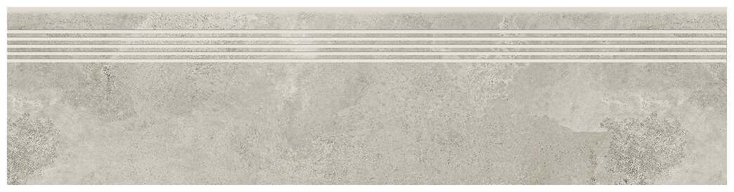 opoczno quenos light grey stopnica 29.8x119.8 - zdjęcie główne