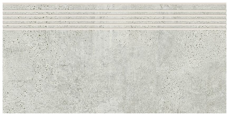 opoczno newstone light grey stopnica 29.8x59.8 - zdjęcie główne