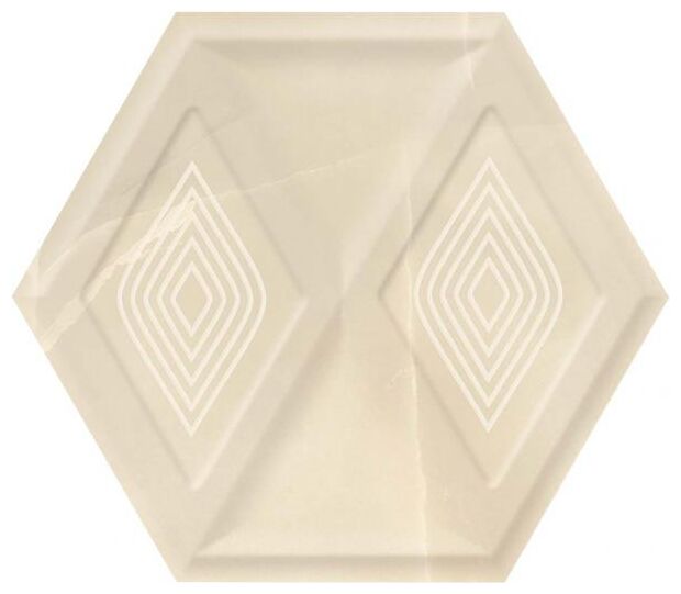 paradyż illusion beige heksagon struktura płytka ścienna 17.1x19.8 - zdjęcie nr: 2