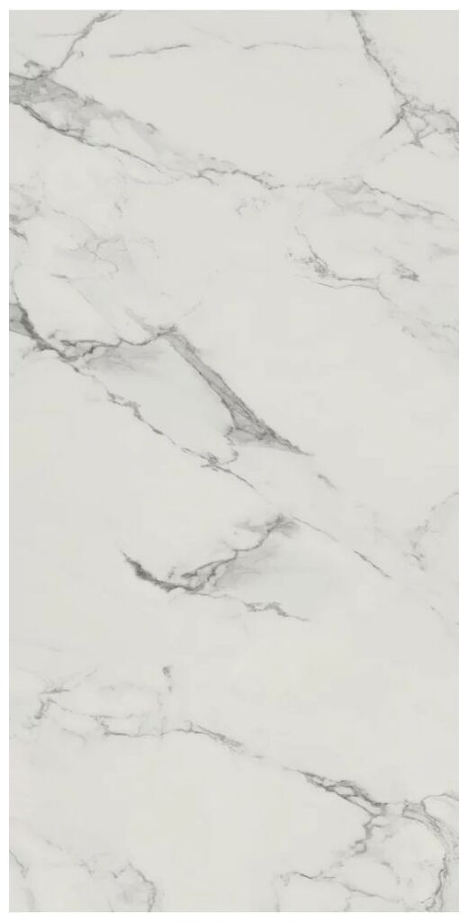 Carrastone White gres mat rektyfikowany z wzorem marmuru z szarymi żyłkami na jasnym tle