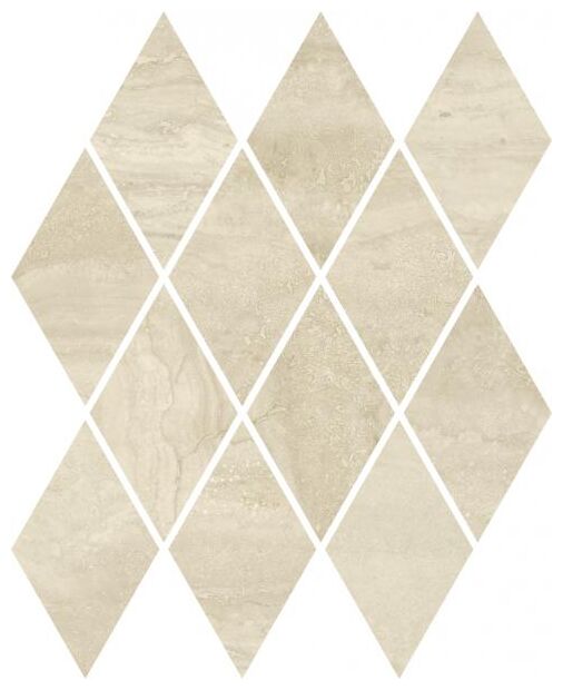 paradyż silence beige romb pillow mozaika mat 20.6x23.7 - zdjęcie główne