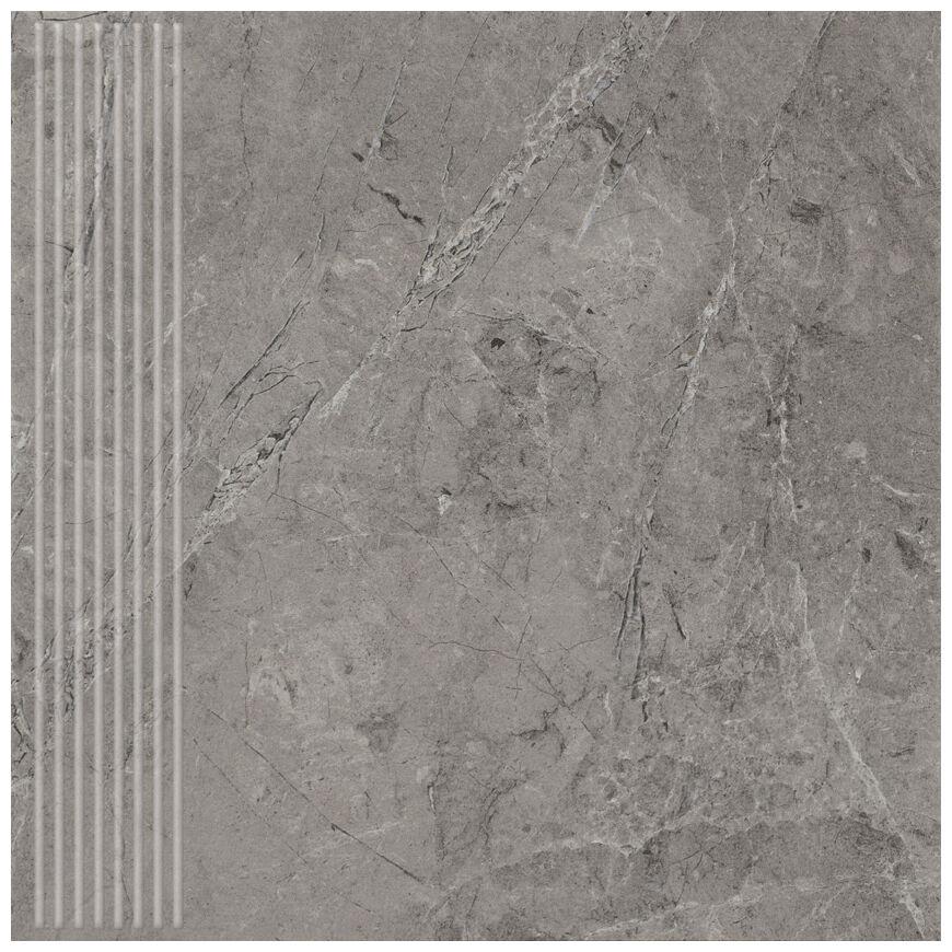 paradyż track grafit mat stopnica prosta 30x30 - zdjęcie główne