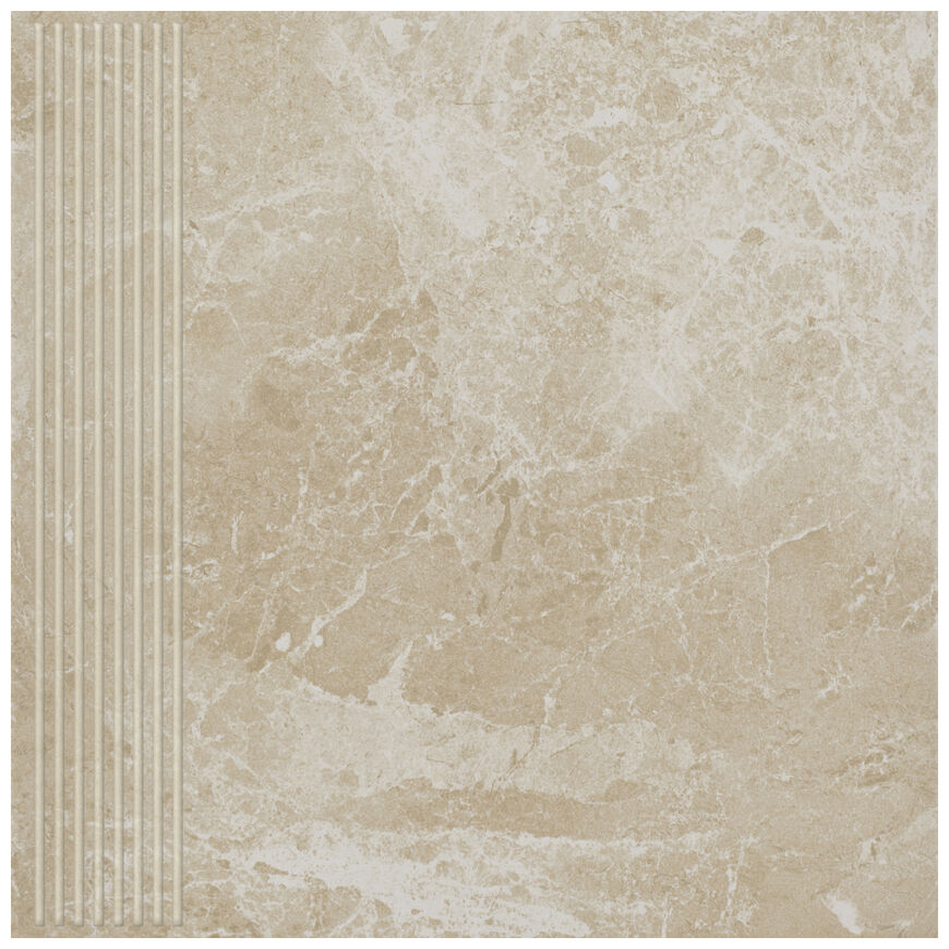 paradyż track beige mat stopnica prosta 30x30x0.78 