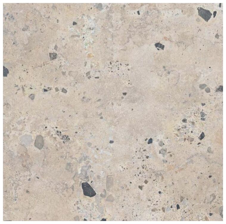 Matowy gres Architeq Rock Beige 119,8x119,8 z beżowym lastryko i drobnymi inkluzjami