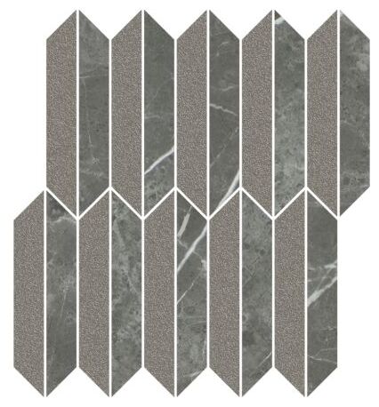 paradyż noisy whisper graphite mix mat mozaika cięta 27.4x29.8 - zdjęcie główne