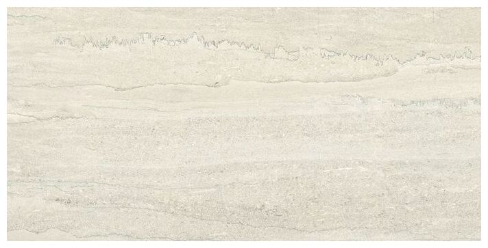 Fortess Vein White mat gres o wymiarach 59,8x119,8 z wyraźnym żyłkowaniem trawertynu