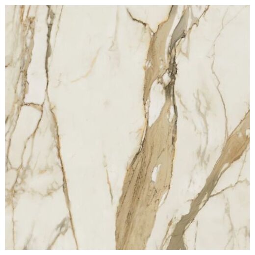 Warm Wind Gold gres poler rektyfikowany 119,8x119,8 z imitacją marmuru w złocistych odcieniach - zdjęcie nr: 4