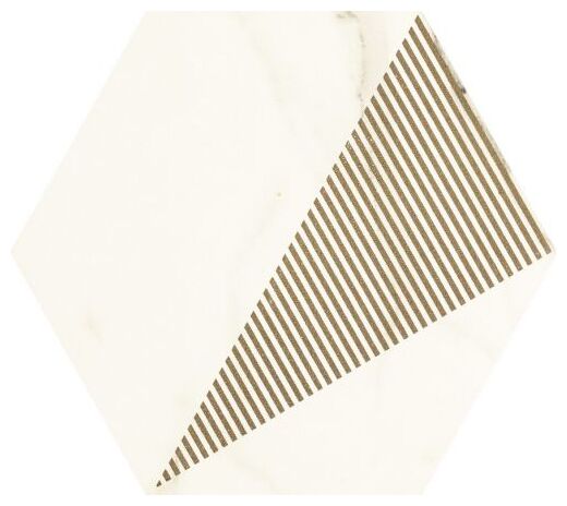 paradyż calacatta hexagon c mat dekor 17.1x19.8 - zdjęcie główne