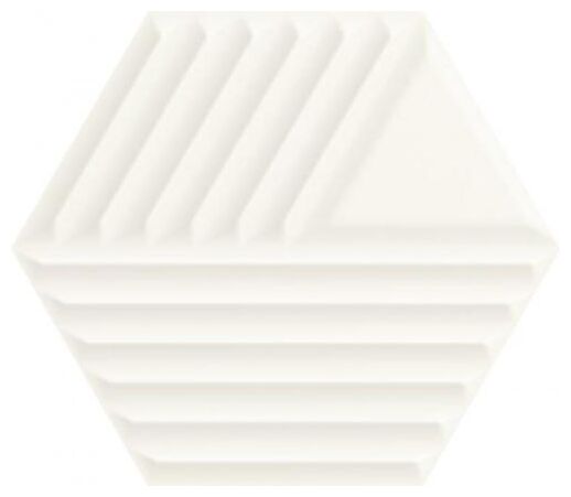 paradyż woodskin bianco heksagon c str płytka ścienna 17.1x19.8 - zdjęcie główne