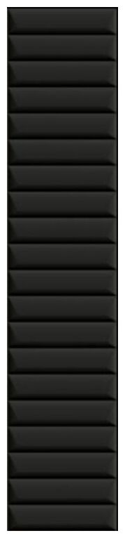 paradyż duo tonne black cegiełka struktura c mat 6.5x29.8 - zdjęcie główne