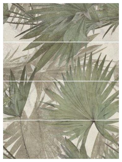 Paradyż Green Philosophy Olive panel 4SZT dekor z oliwkową zielenią i matowym wykończeniem