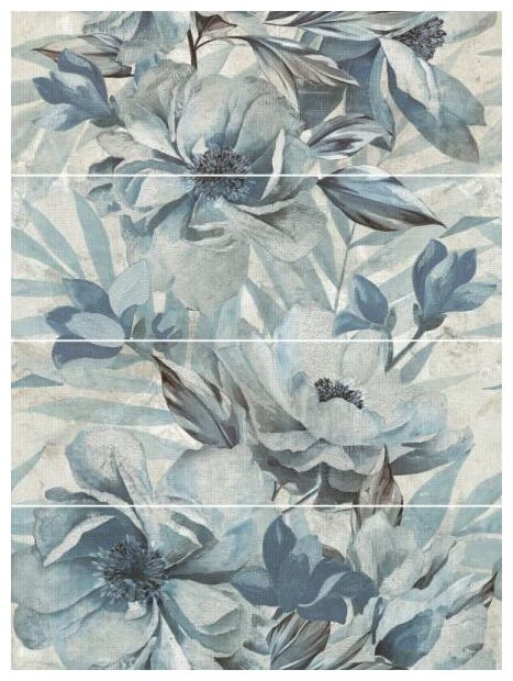 paradyż wonder sky blue panel str 4szt dekor 29.8x89.8 - zdjęcie główne