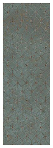 paradyż unique lady green dekor 39.8x119.8 - zdjęcie główne