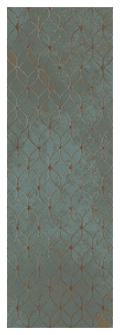 paradyż unique lady green dekor 39.8x119.8 - zdjęcie nr: 2