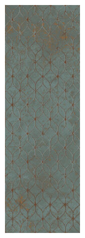 paradyż unique lady green dekor 39.8x119.8 - zdjęcie nr: 3