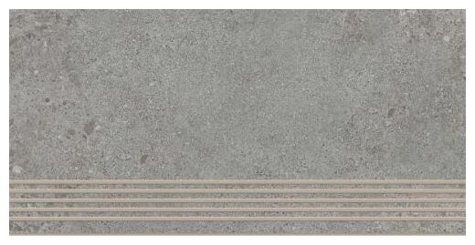 paradyż authority grey mat stopnica prosta nacinana 29.8x59.8 - zdjęcie główne