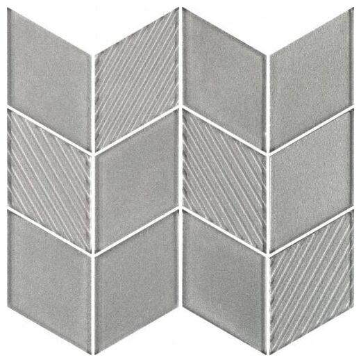 paradyż uniwersalna mozaika szklana silver romb 20.5x23.8 - zdjęcie główne