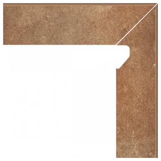 paradyż scandiano rosso cokół prawy 2-elem. 8.1x30x0.85 - zdjęcie główne