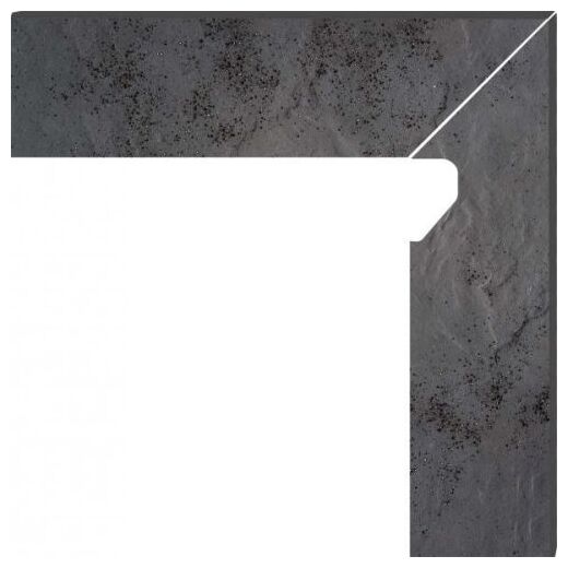 paradyż semir grafit cokół prawy 2-elem. 8.1x30 - zdjęcie główne