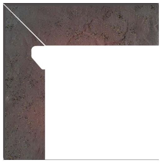 paradyż semir rosa cokół lewy 2-elem. new nose 8.1x30x1.1 - zdjęcie główne