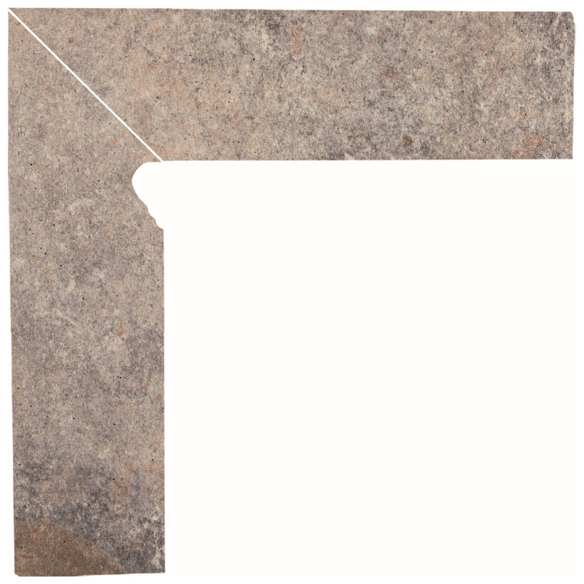 paradyż (wyprzedaż) viano grys cokół lewy 2 elem. 8.1x30 - zdjęcie główne