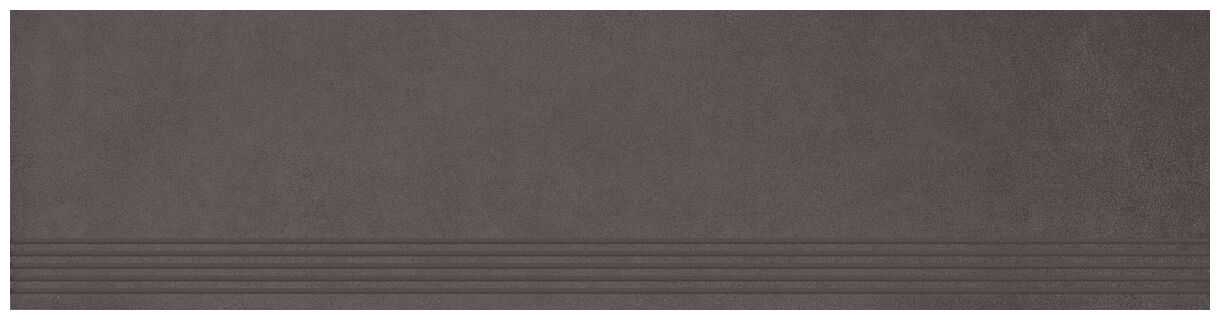 paradyż intero nero stopnica prosta nacinana mat 29.8x119.8 - zdjęcie główne