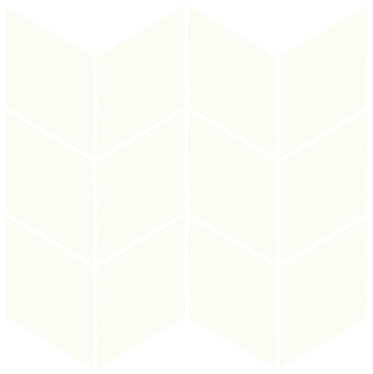 paradyż bianco romb braid uniwersalna mozaika gres 20.5x23.8 - zdjęcie główne