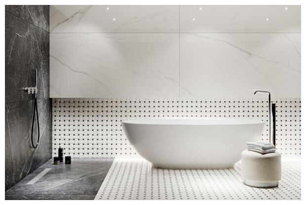 paradyż pantos bianco uniwersalna mozaika gres 26.6x26.6 - zdjęcie nr: 3