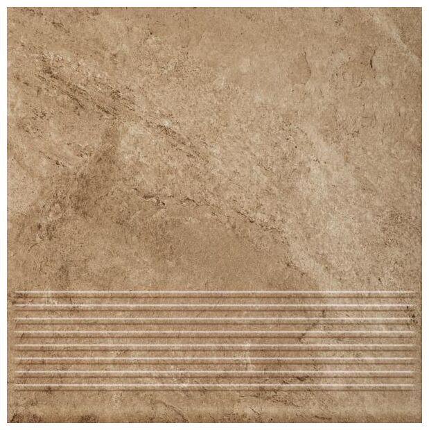 paradyż mattone pietra ochra stopnica prosta 30x30x1.1 - zdjęcie główne