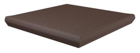 paradyż sundown marrone kapinos stopnica narożna 33x33 - zdjęcie główne