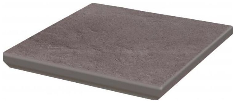 Paradyż Taurus Grys stopnica Narożna Kapinos 33x33x1.1 - duża stopnica klinkierowa matowa mrozoodporna