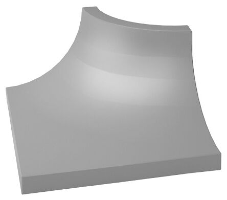 paradyż gamma szara kształtka c połysk 3x4 