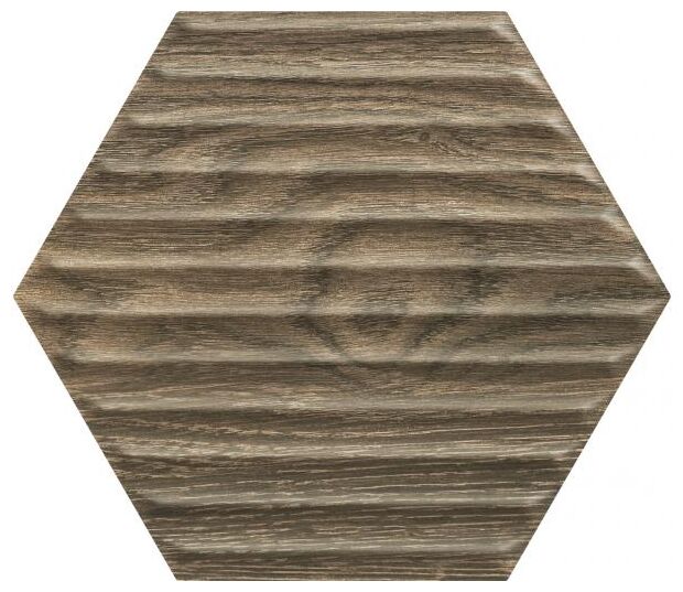 paradyż serene brown heksagon struktura płytka ścienna 19.8x17.1 - zdjęcie główne