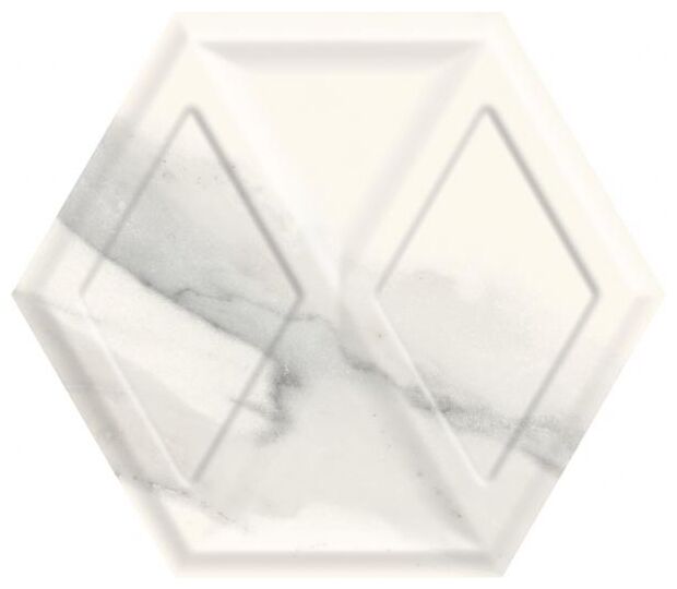 paradyż morning bianco heksagon str płytka ścienna 19.8x17.1 - zdjęcie główne