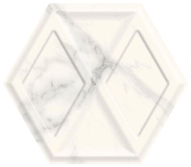 paradyż morning bianco heksagon str płytka ścienna 19.8x17.1 - zdjęcie nr: 2