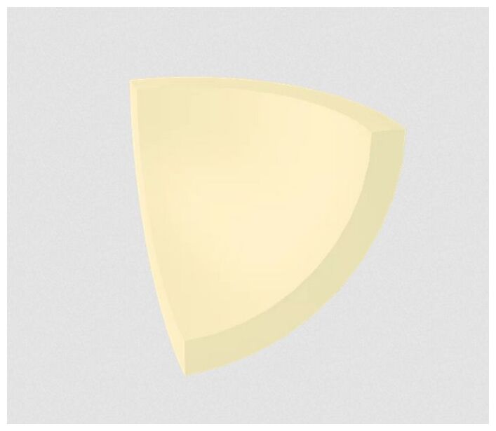 paradyż gammo colours waniliowy kształtka d mat 3x3 - zdjęcie główne