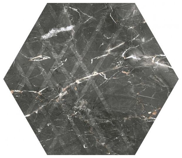 paradyż marvelstone grey heksagon mat rektyfikowany 19.8x17.1 