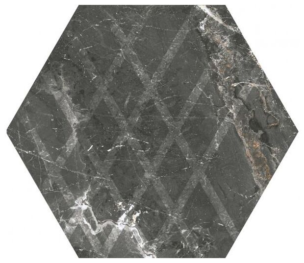 paradyż marvelstone grey heksagon mat rektyfikowany 19.8x17.1 