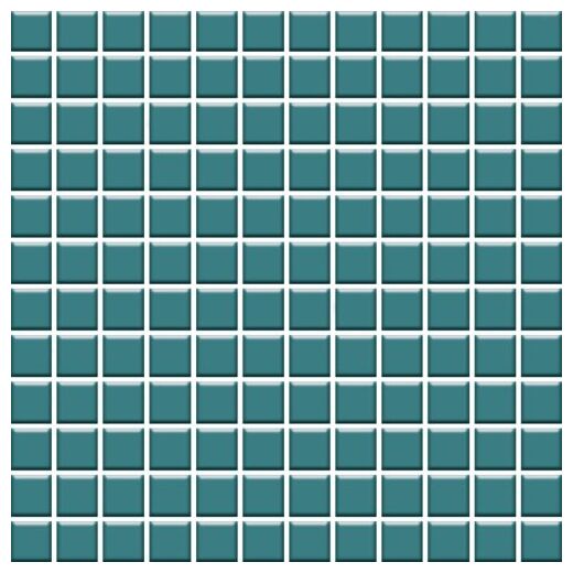 paradyż gammo colours turkusowy mozaika prasowana połysk kostka 2.3x2.3 mozaika 29.8x29.8 