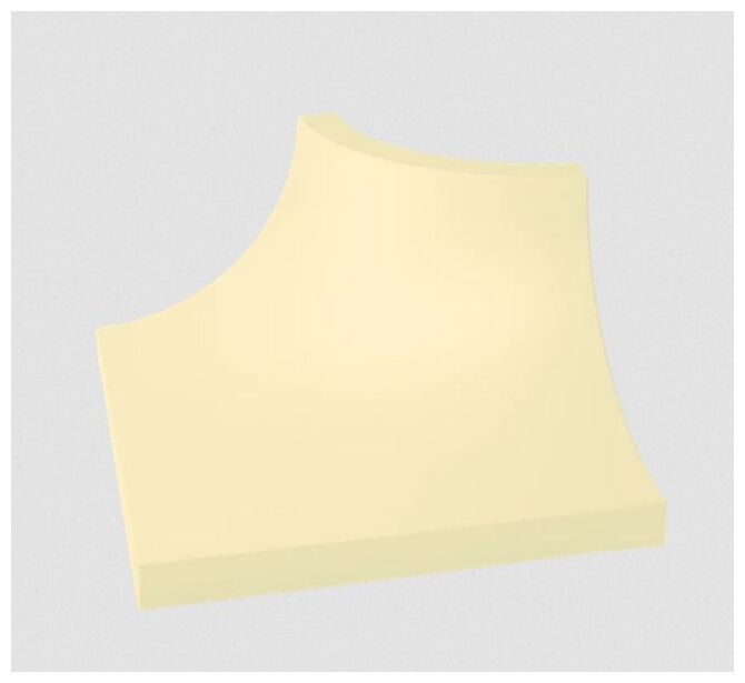 paradyż gammo colours waniliowy kształtka c mat 3x4 - zdjęcie główne