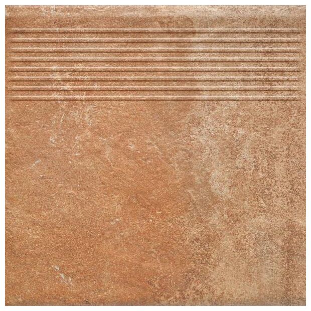 paradyż scandiano rosso stopnica prosta 30x30 