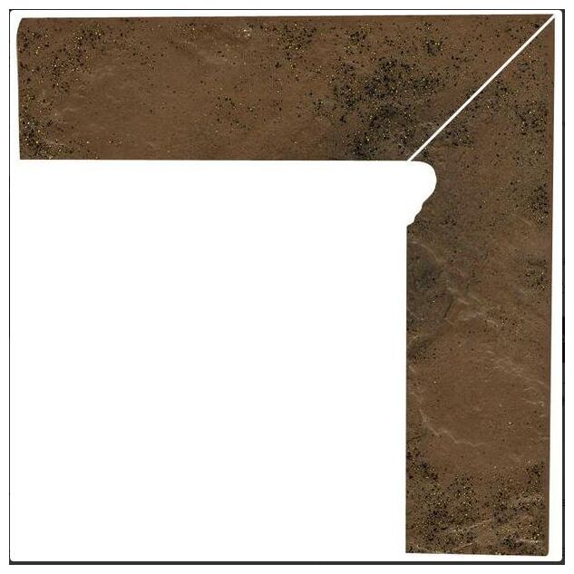 paradyż semir beige cokół prawy 2-elem. 8.1x30x1.1 