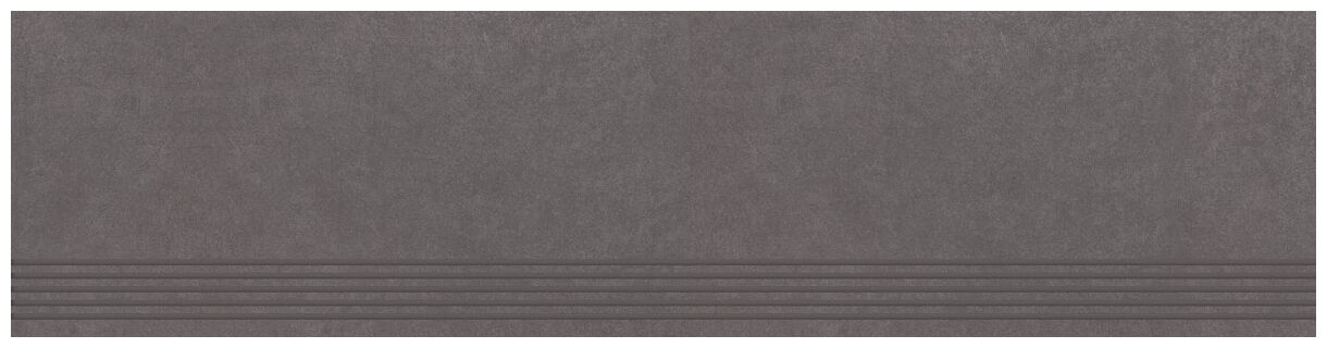 paradyż intero grafit stopnica prosta nacinana mat 29.8x119.8 - zdjęcie główne