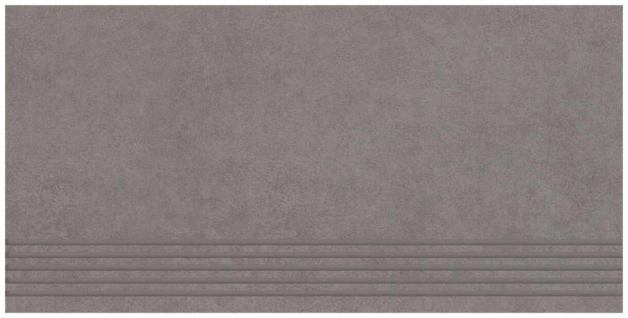 paradyż intero grys stopnica prosta nacinana mat 29.8x59.8 - zdjęcie główne