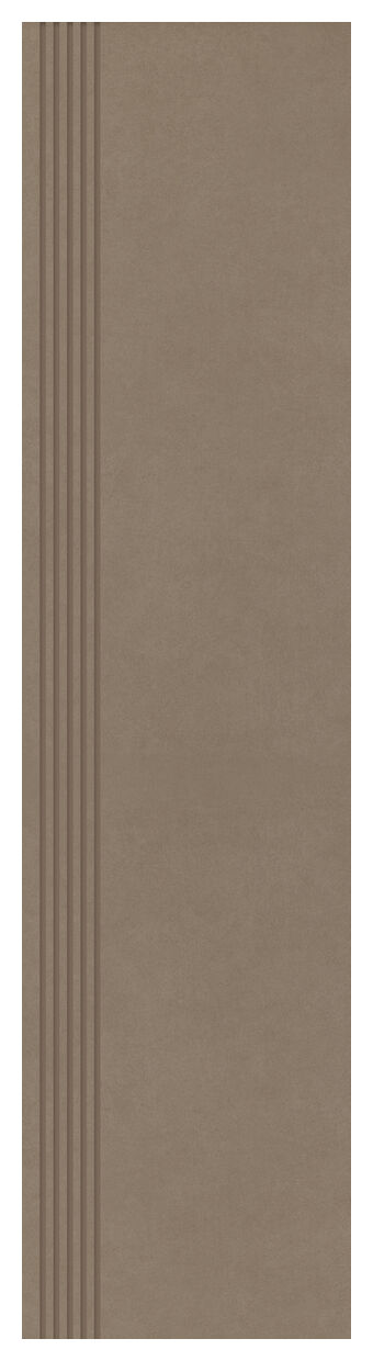 paradyż intero mocca stopnica prosta nacinana mat 29.8x119.8 - zdjęcie główne