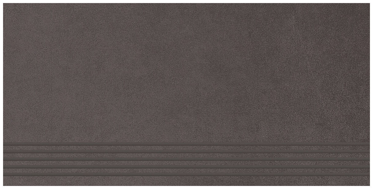 paradyż intero nero stopnica prosta nacinana mat 29.8x59.8 - zdjęcie główne