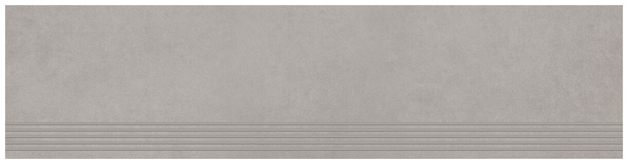 paradyż intero silver stopnica prosta nacinana mat 29.8x119.8 - zdjęcie główne