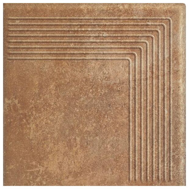 paradyż scandiano rosso stopnica narożna 30x30 - zdjęcie główne