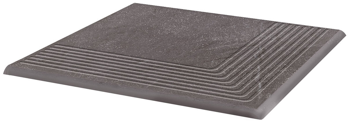 paradyż taurus grys stopnica narożna 30x30 - zdjęcie główne