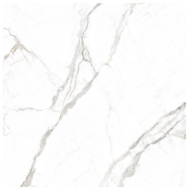 Peronda Lumiere White NT gres rektyfikowany 120x120 (41792) - biały gres imitujący kamień